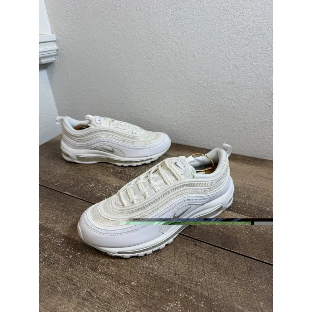 Nike Air Max 97 Mens Size 10.5 White Gray Athletic Running Shoes Sneakers